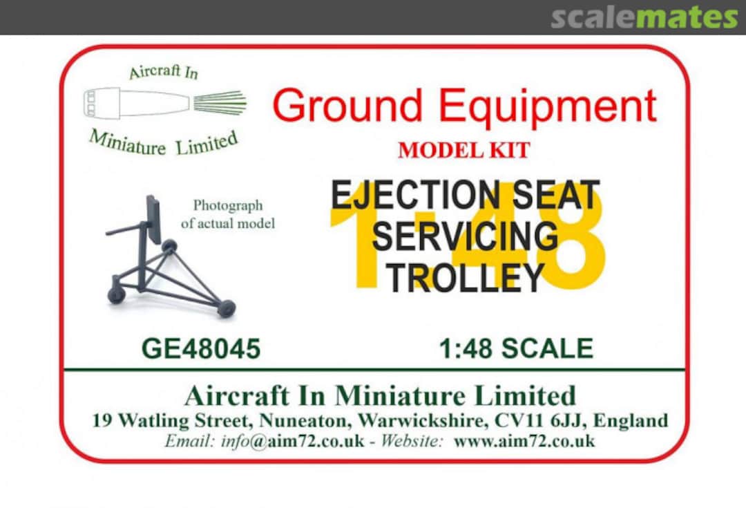 Boxart Ejection Seat Servicing Trolley GE48045 Aircraft In Miniature Ltd
