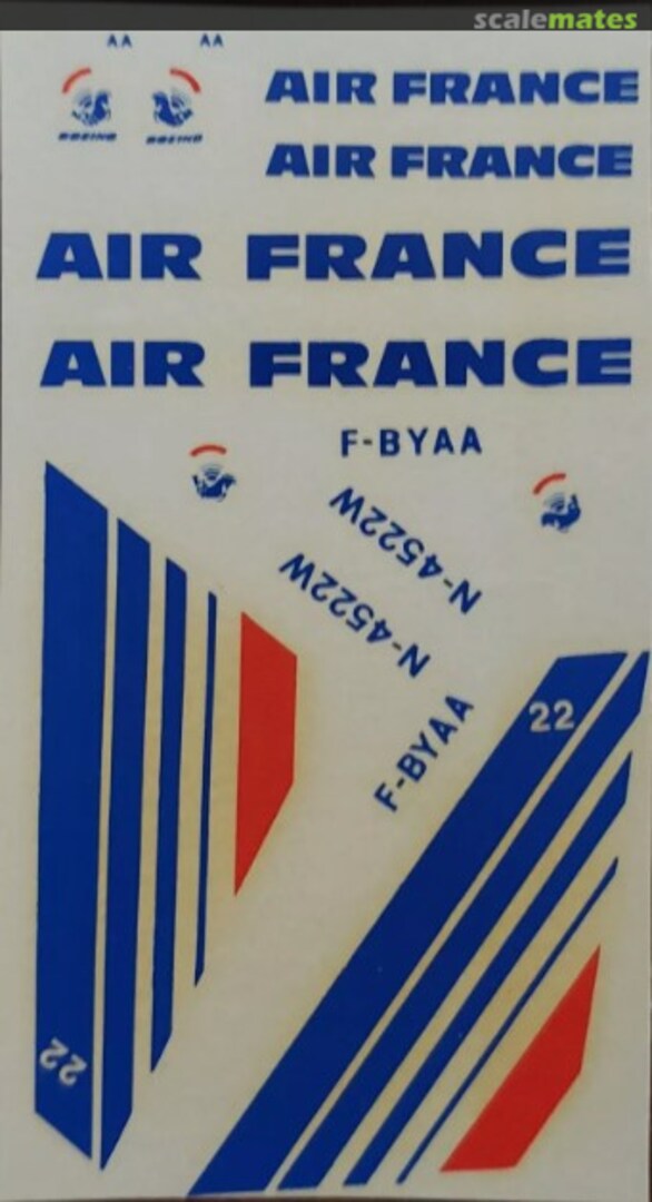 Boxart Air France 737-200 144-A3 Transfers L'Avion Boxart Air France 737-200 144-A3 Transfers L'Avion