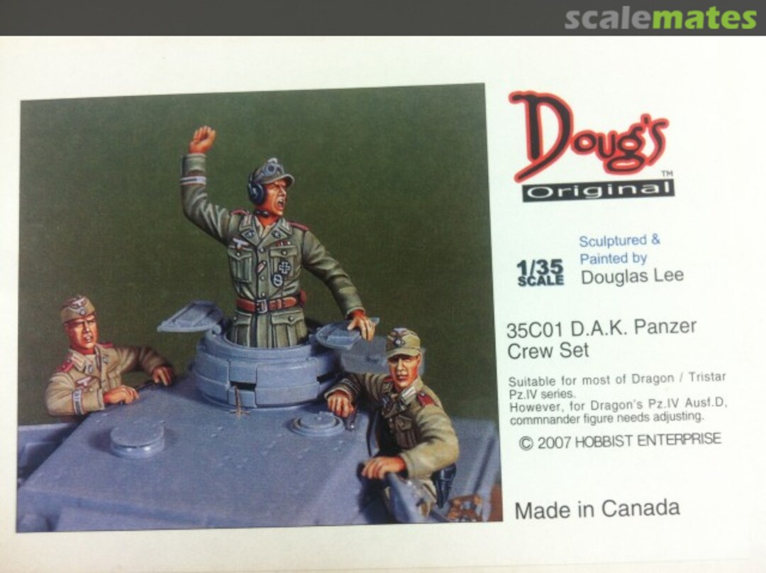 Boxart D.A.K Panzer Crew Set 35C01 Doug´s Original Boxart D.A.K Panzer Crew Set 35C01 Doug´s Original