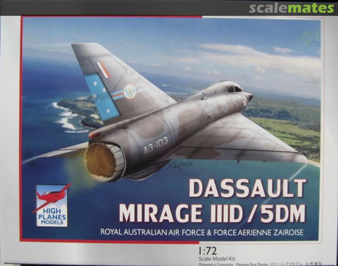 Boxart Dassault Mirage IIID / 5DM HPK072103 High Planes Models Boxart Dassault Mirage IIID / 5DM HPK072103 High Planes Models