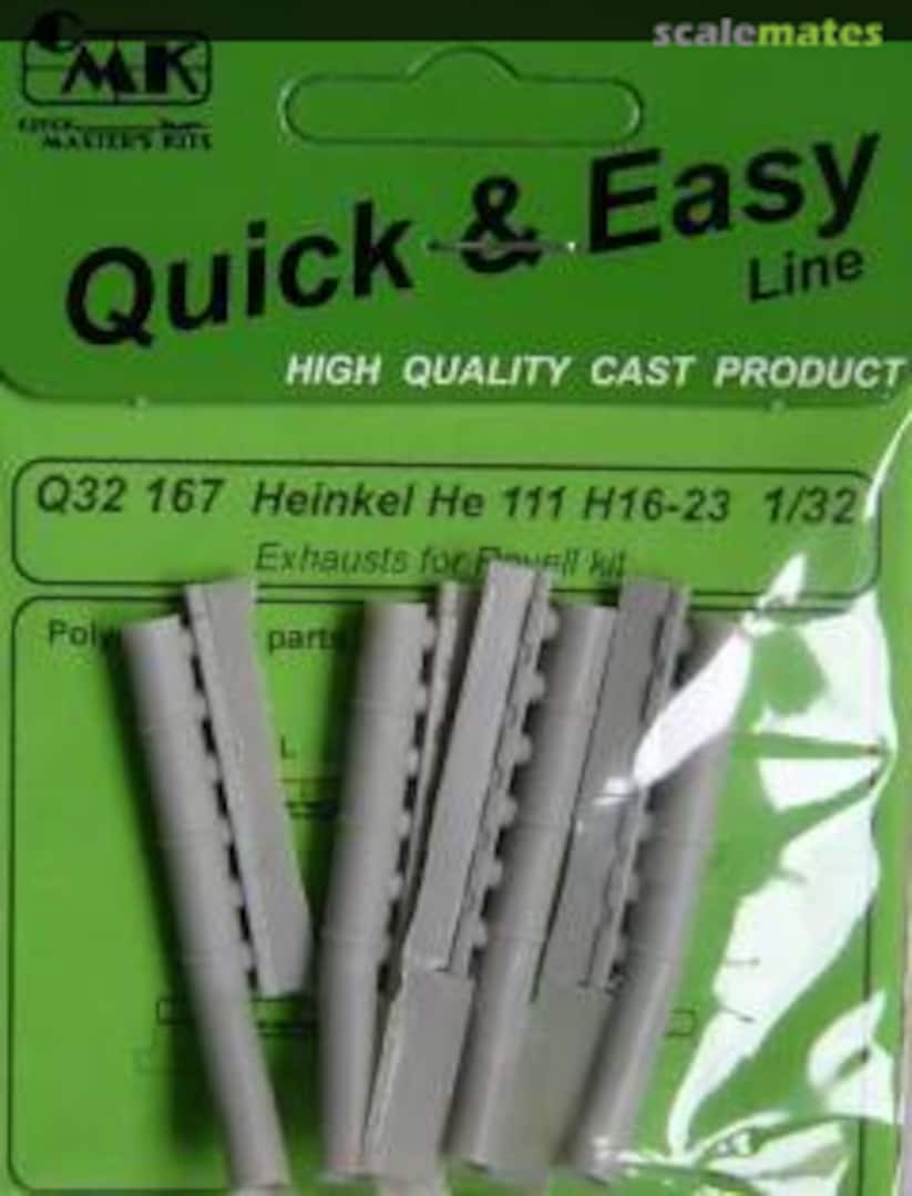 Boxart Heinkel He 111 H16-23 Exhausts Q32167 CMK Boxart Heinkel He 111 H16-23 Exhausts Q32167 CMK