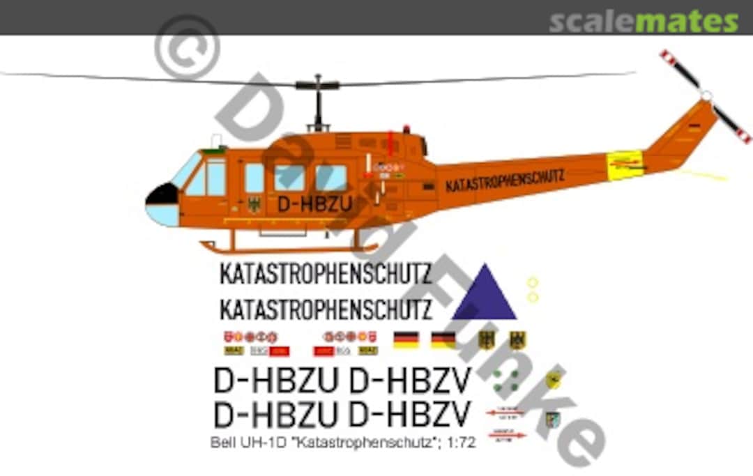 Boxart Bell UH-1D "Katastrophenschutz" DF10372 DF HeloStuff Boxart Bell UH-1D "Katastrophenschutz" DF10372 DF HeloStuff