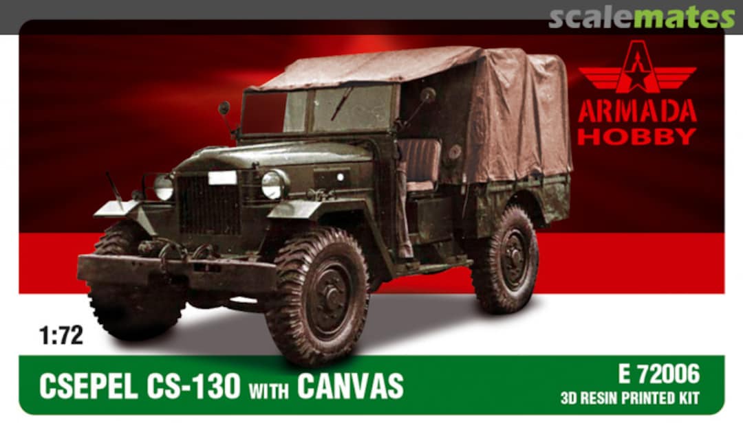 Boxart CSEPEL CS-130 LIGHT TRUCK w. CANVAS E72006 Armada Hobby Boxart CSEPEL CS-130 LIGHT TRUCK w. CANVAS E72006 Armada Hobby