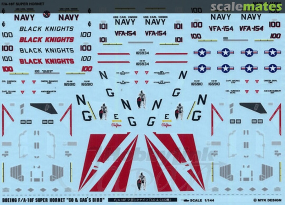 Boxart F/A-18F Black Knights CO & CAG 06216 MYK Design Boxart F/A-18F Black Knights CO & CAG 06216 MYK Design
