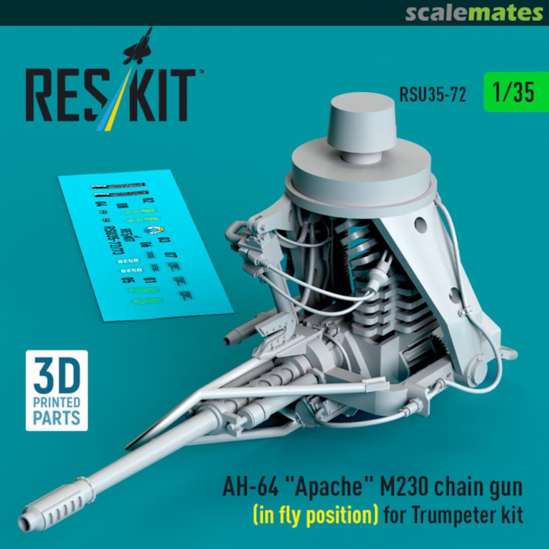Boxart AH-64 "Apache" M230 chain gun (in fly position) RSU35-0072 ResKit