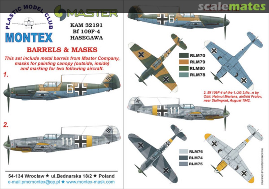 Boxart Bf 109F-4 KAM32191 Montex Boxart Bf 109F-4 KAM32191 Montex