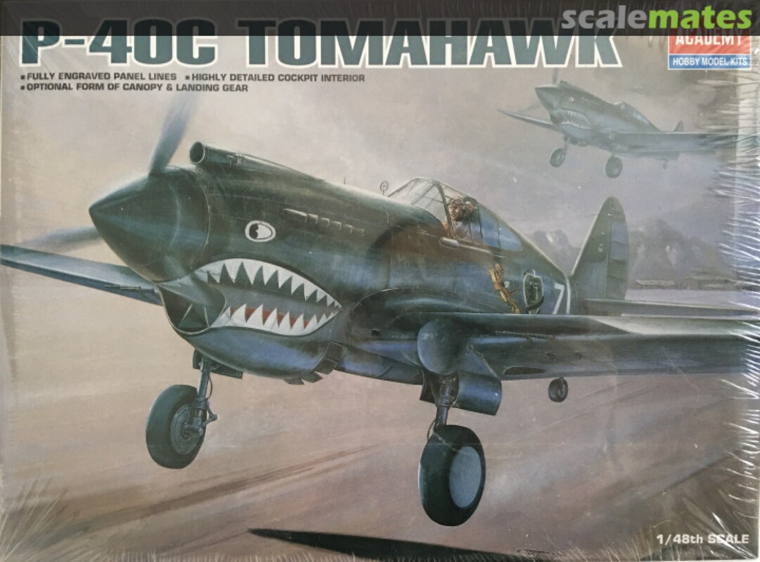 Boxart P-40C Tomahawk 2182 Academy Boxart P-40C Tomahawk 2182 Academy