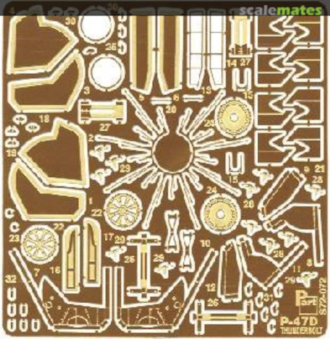 Boxart P-47D Thunderbolt S72-072 Part Boxart P-47D Thunderbolt S72-072 Part