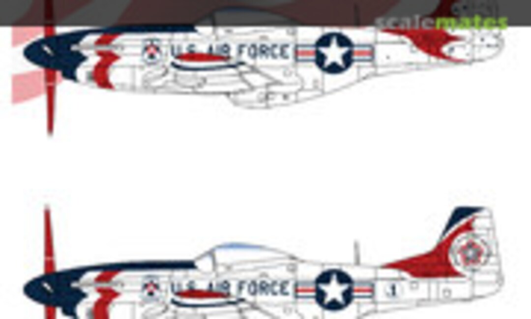 1:72 P-51D Mustang Bicentennial & Thunderbirds (Galaxy Model G72017) G72017