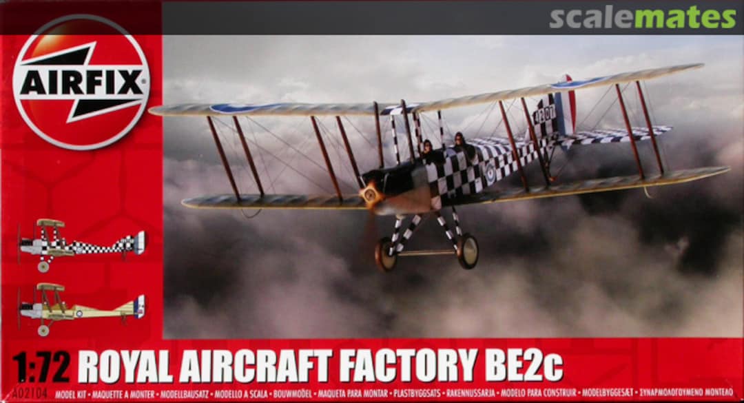 Boxart Royal Aircraft Factory BE2c A02104 Airfix