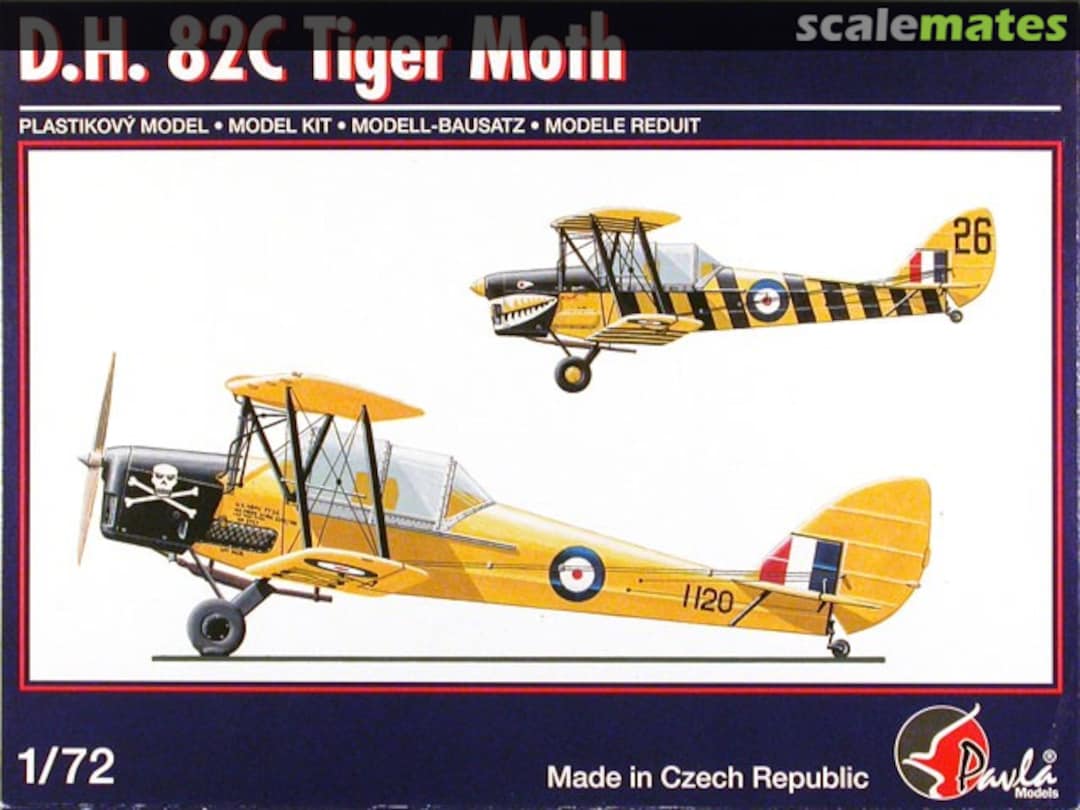 Boxart D.H. 82C Tiger Moth 72052 Pavla Models Boxart D.H. 82C Tiger Moth 72052 Pavla Models