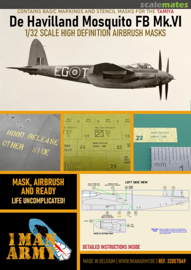 Boxart De Havilland Mosquito FB Mk.VI 32DET049 1ManArmy Boxart De Havilland Mosquito FB Mk.VI 32DET049 1ManArmy