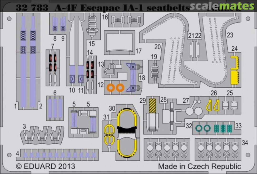 Boxart A-4F Escapac IA-1 seatbelts 32783 Eduard Boxart A-4F Escapac IA-1 seatbelts 32783 Eduard