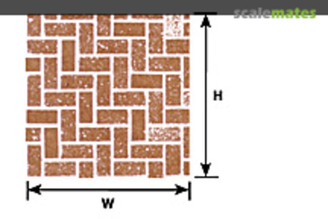 Boxart Interlocking Paving Pattern Paper Sheet (250x190x0.3mm) 91885 Plastruct Boxart Interlocking Paving Pattern Paper Sheet (250x190x0.3mm) 91885 Plastruct