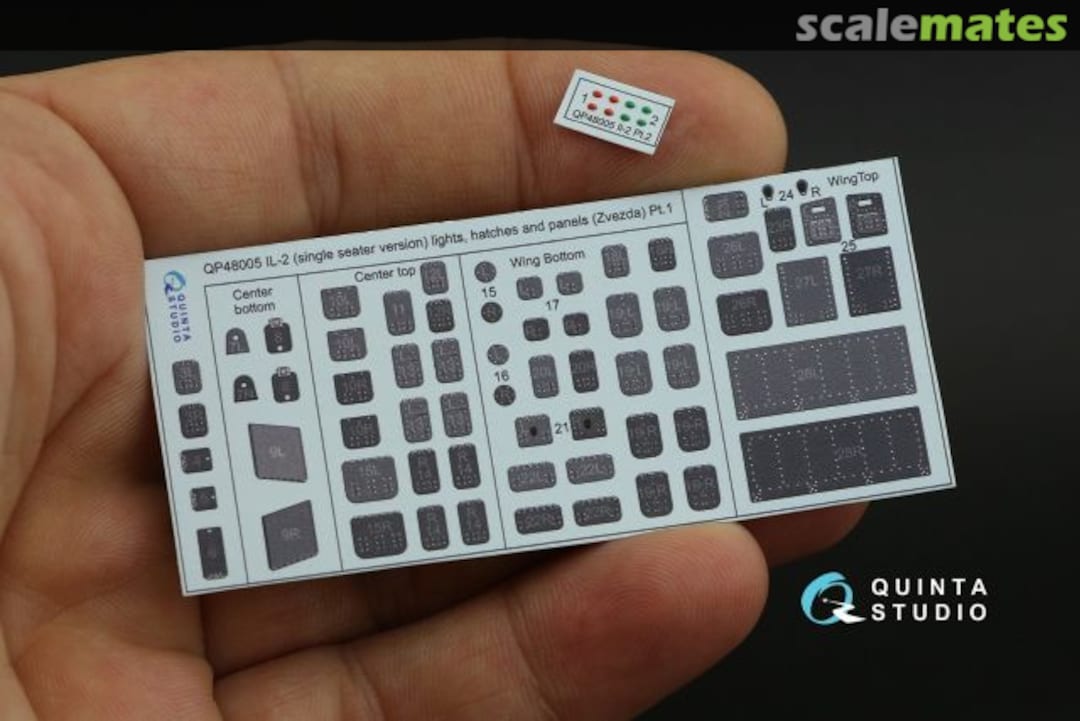 Contents Il-2 (single seat) Lights, Hatches & Panels exterior 3D decals QP48005 Quinta Studio Contents Il-2 (single seat) Lights, Hatches & Panels exterior 3D decals QP48005 Quinta Studio