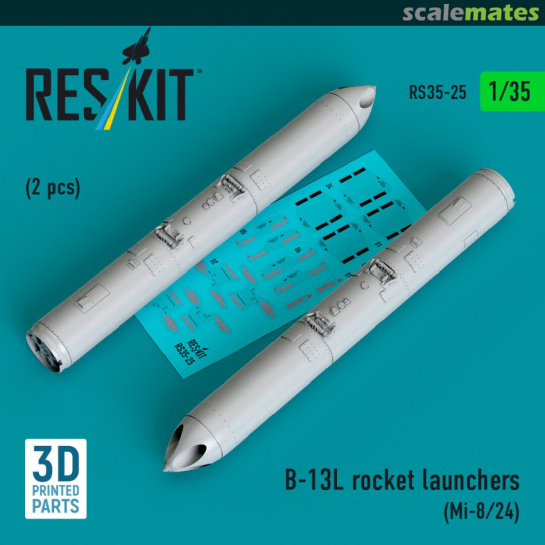 Boxart B-13L rocket launchers (2 pcs) RS35-0025 ResKit