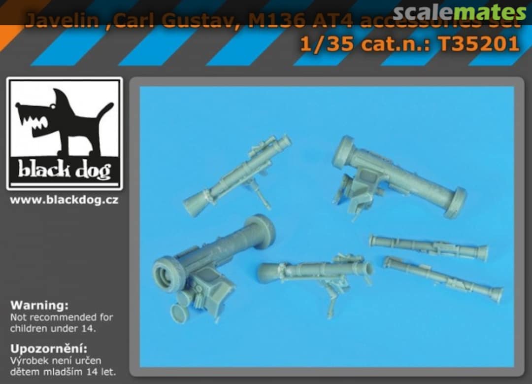 Boxart Javelin, Carl Gustav, M136 AT4 Accessories Set T35201 Black Dog Boxart Javelin, Carl Gustav, M136 AT4 Accessories Set T35201 Black Dog