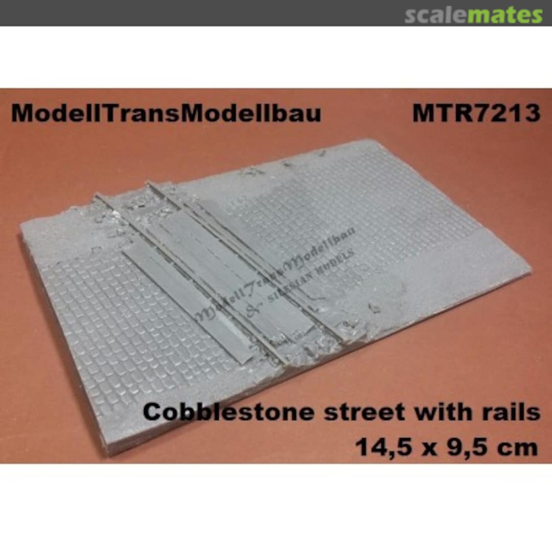 Boxart Cobblestone street with rails MTR7213 Modell Trans Modellbau Boxart Cobblestone street with rails MTR7213 Modell Trans Modellbau
