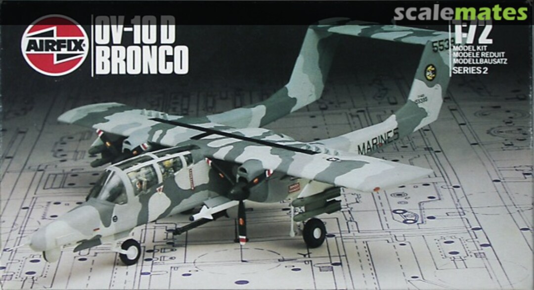 Boxart OV-10 D Bronco 9 02074 Airfix Boxart OV-10 D Bronco 9 02074 Airfix