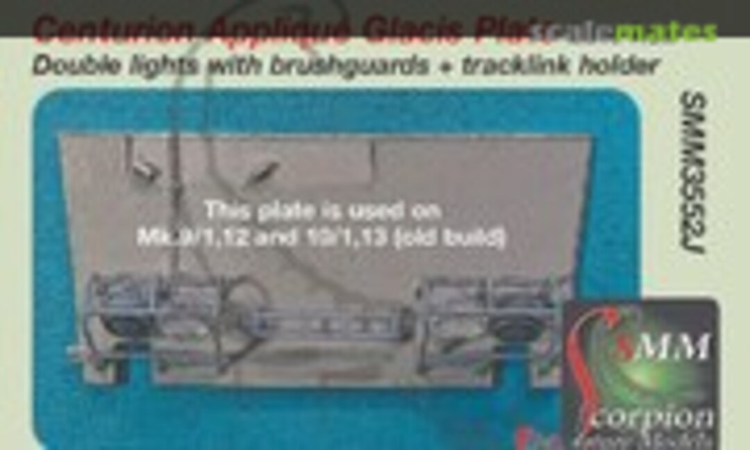 1:35 Centurion Appliqué Glacis Plate (Scorpion Miniature Models SMM3552J) SMM3552J