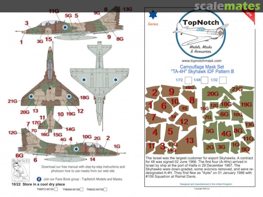 Boxart TA-4H Skyhawk IDF Pattern B TNM32-M159 TopNotch Boxart TA-4H Skyhawk IDF Pattern B TNM32-M159 TopNotch