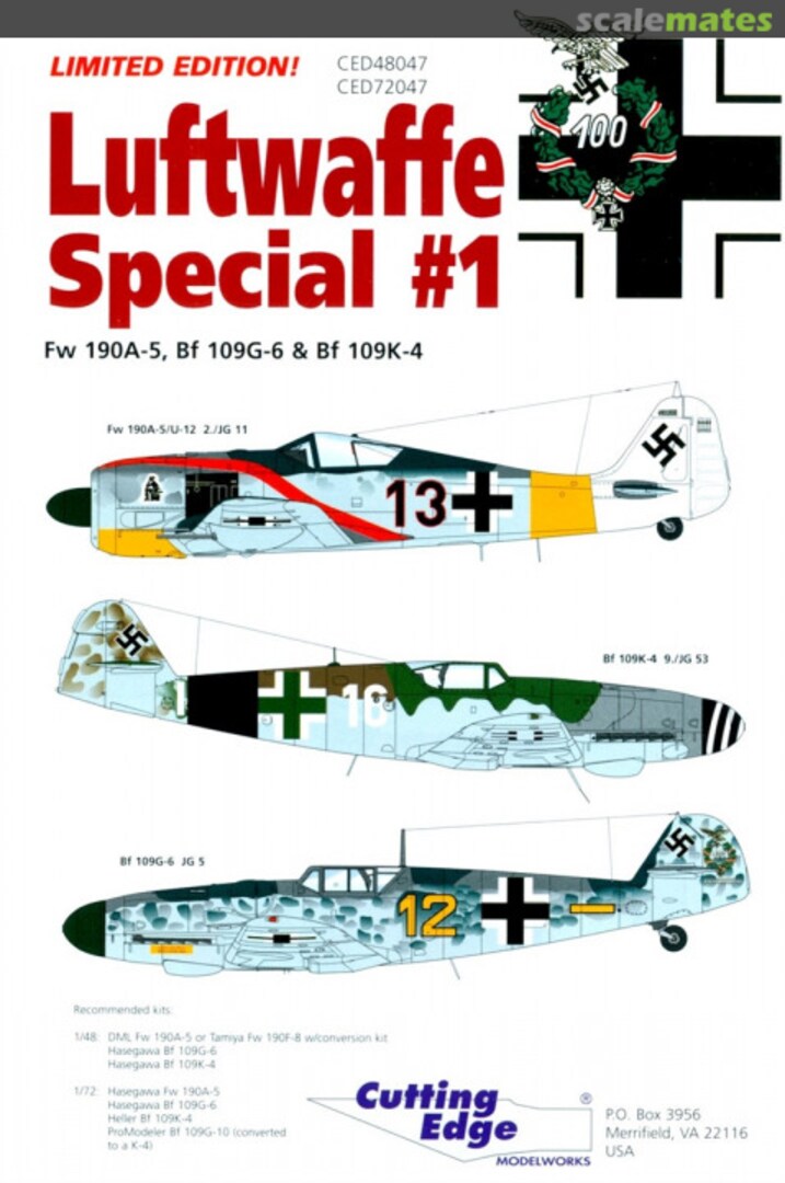 Boxart Luftwaffe Special #1 CED48047 Cutting Edge Modelworks