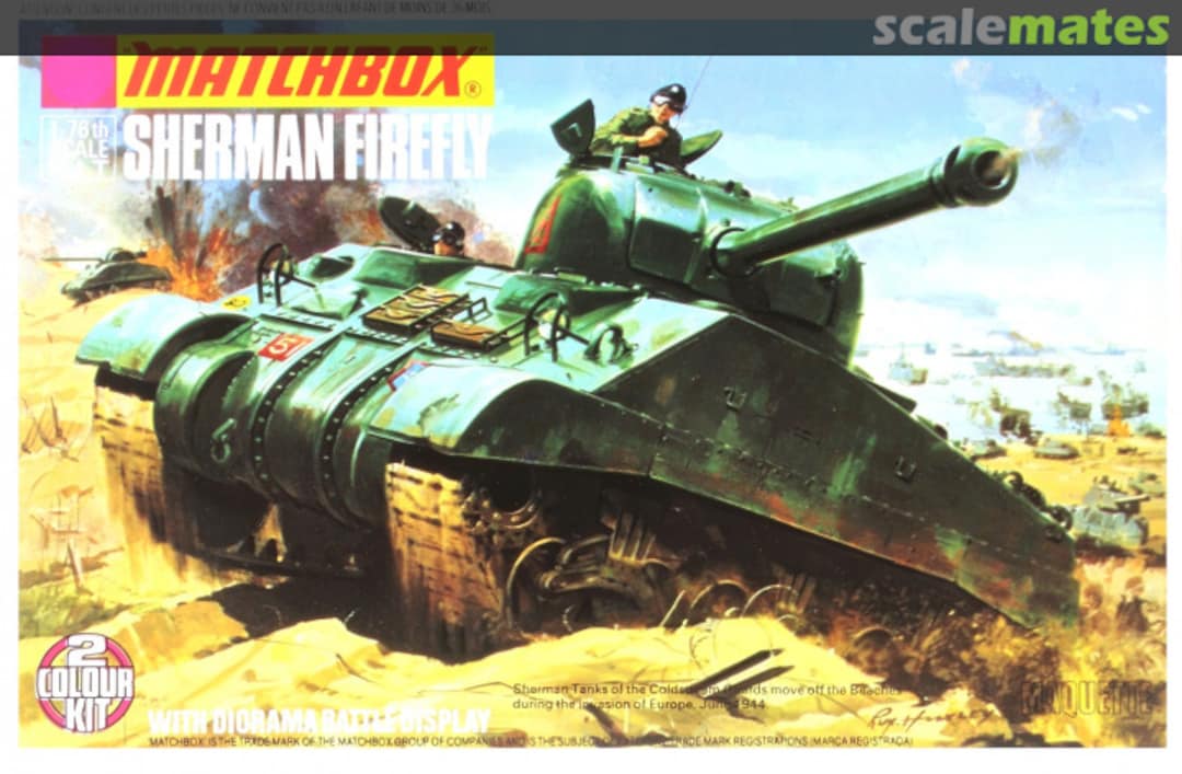 Boxart Sherman Firefly PK-71 Matchbox Boxart Sherman Firefly PK-71 Matchbox