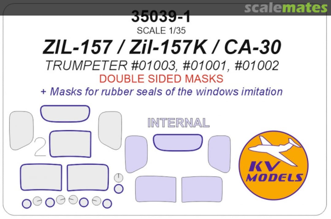 Boxart ZiL-157 / ZiL-157K / CA-30 (Double sided masks) 35039-1 KV Models Boxart ZiL-157 / ZiL-157K / CA-30 (Double sided masks) 35039-1 KV Models