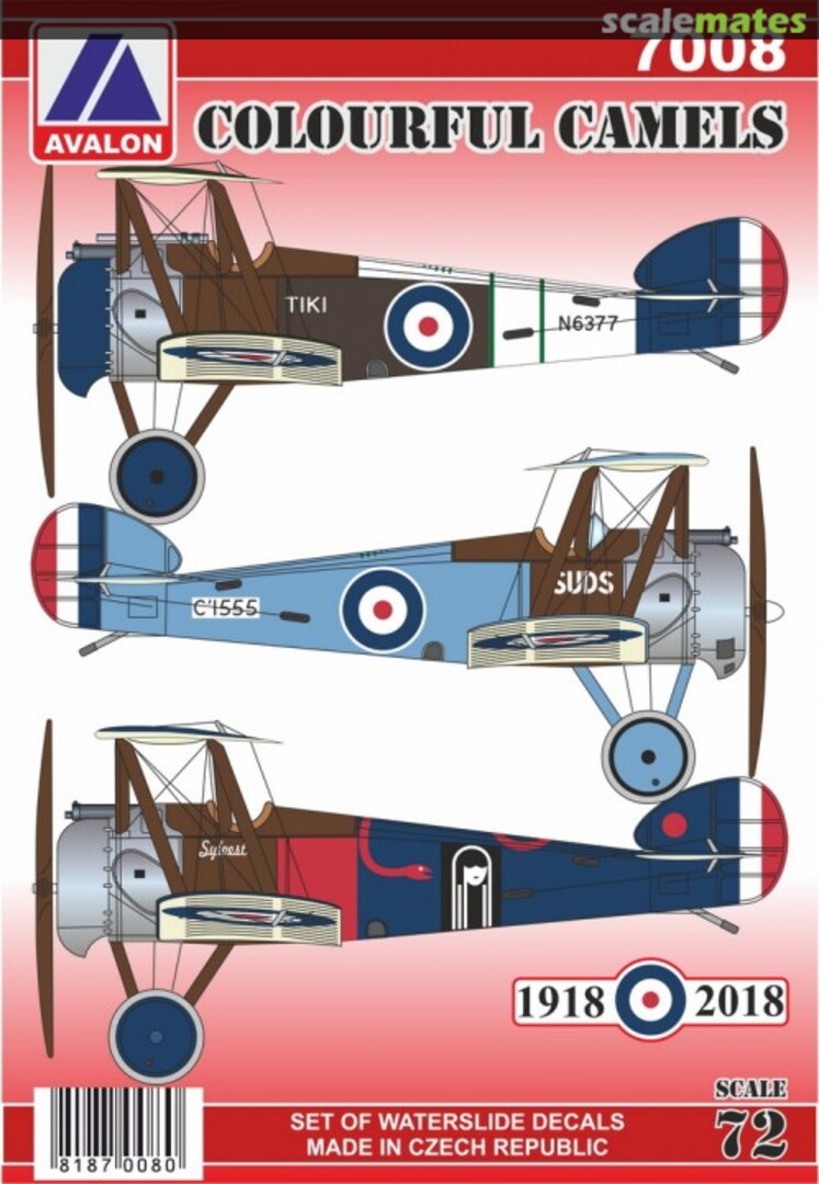 Boxart Sopwith Camels 7008 Avalon Decals