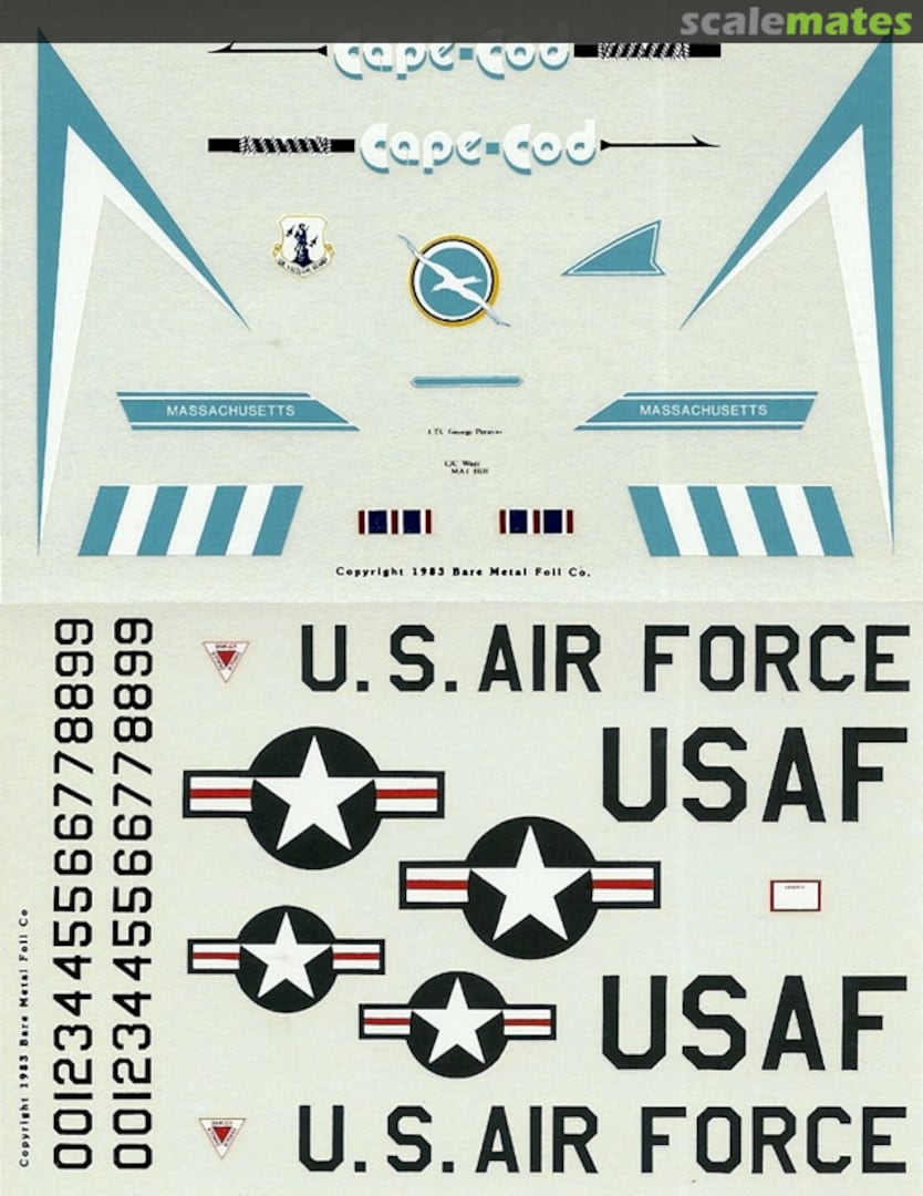 Boxart F-106A Delta Dart 72-6 Experts-Choice Decal