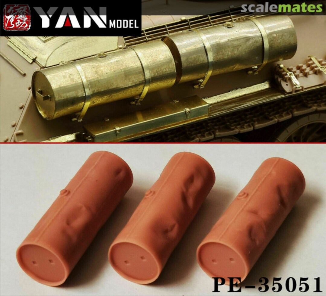 Boxart WWII Soviet Union T-34 Medium tank 3D print Oil Tank Group 3 pcs PE-35052 Yan Model