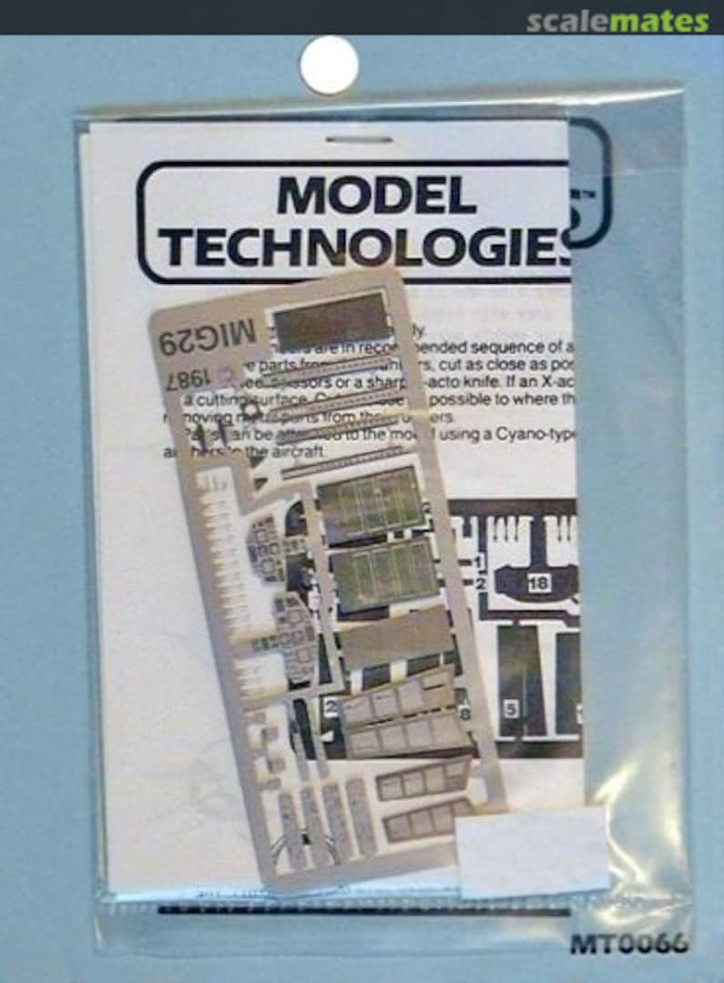 Boxart Mig-29 Detail Set MT0066 Model Technologies