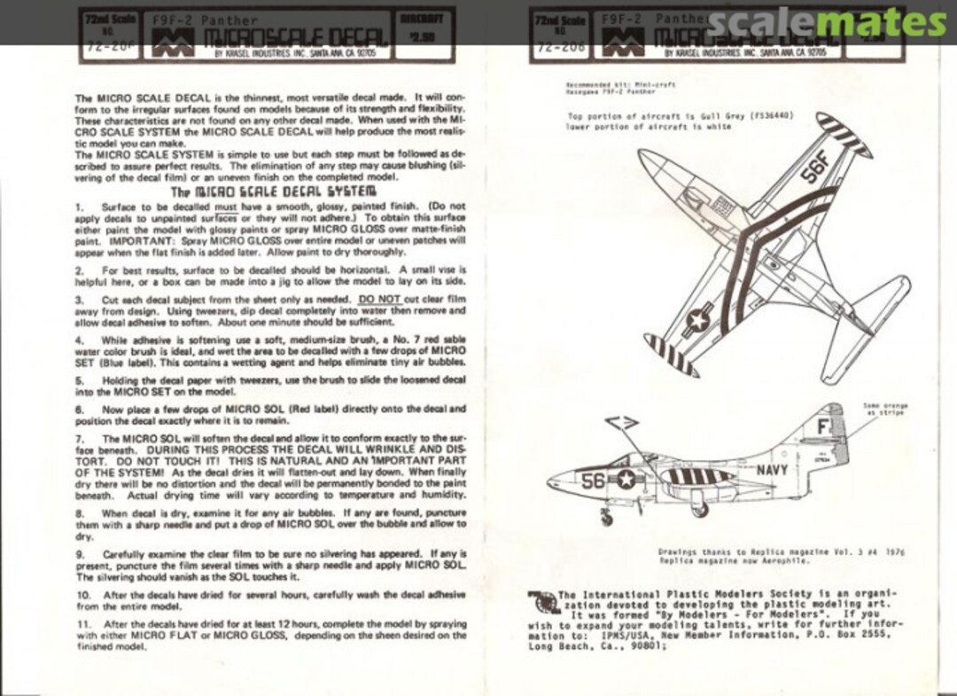 Boxart F9F-2 Panther 72-206 SuperScale International Boxart F9F-2 Panther 72-206 SuperScale International