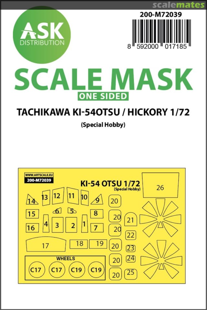 Boxart Tachikawa Ki-54OTSU / Hickory 200-M72039 ASK Boxart Tachikawa Ki-54OTSU / Hickory 200-M72039 ASK