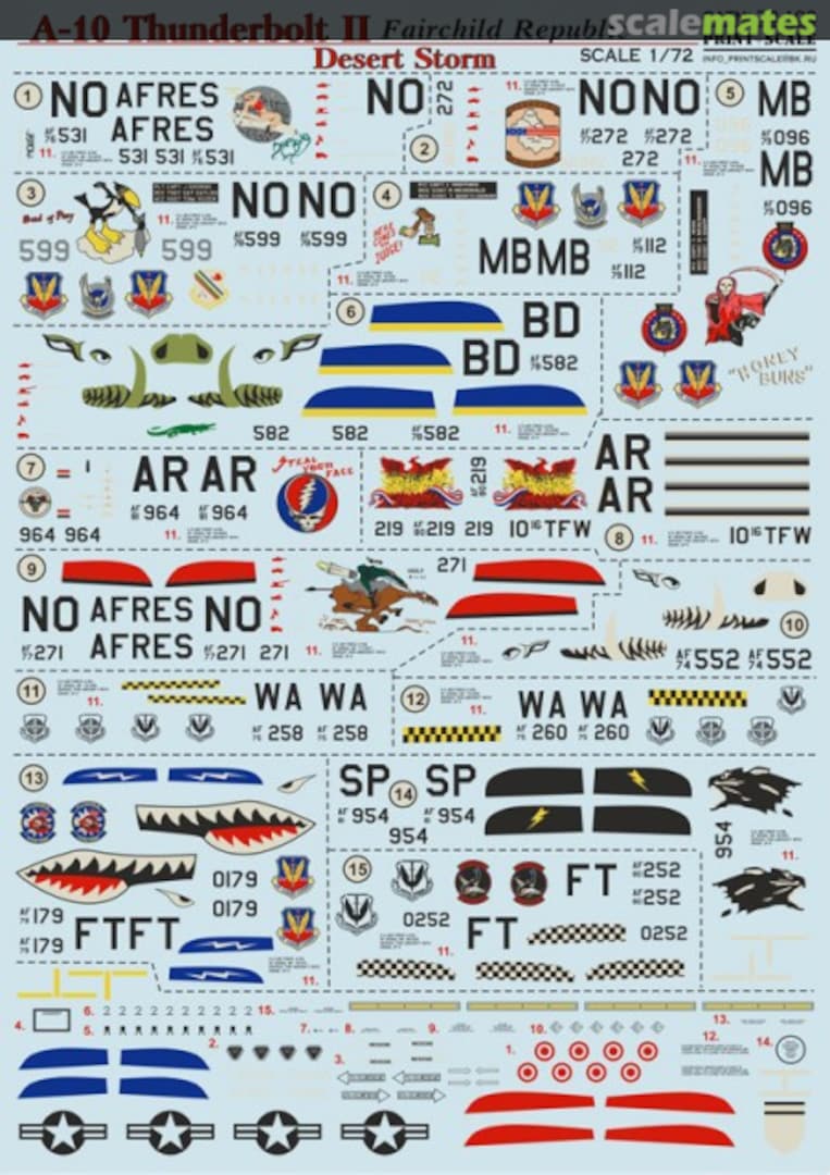 Boxart A-10A Thunderbolt II Desert Storm 72-102 Print Scale Boxart A-10A Thunderbolt II Desert Storm 72-102 Print Scale