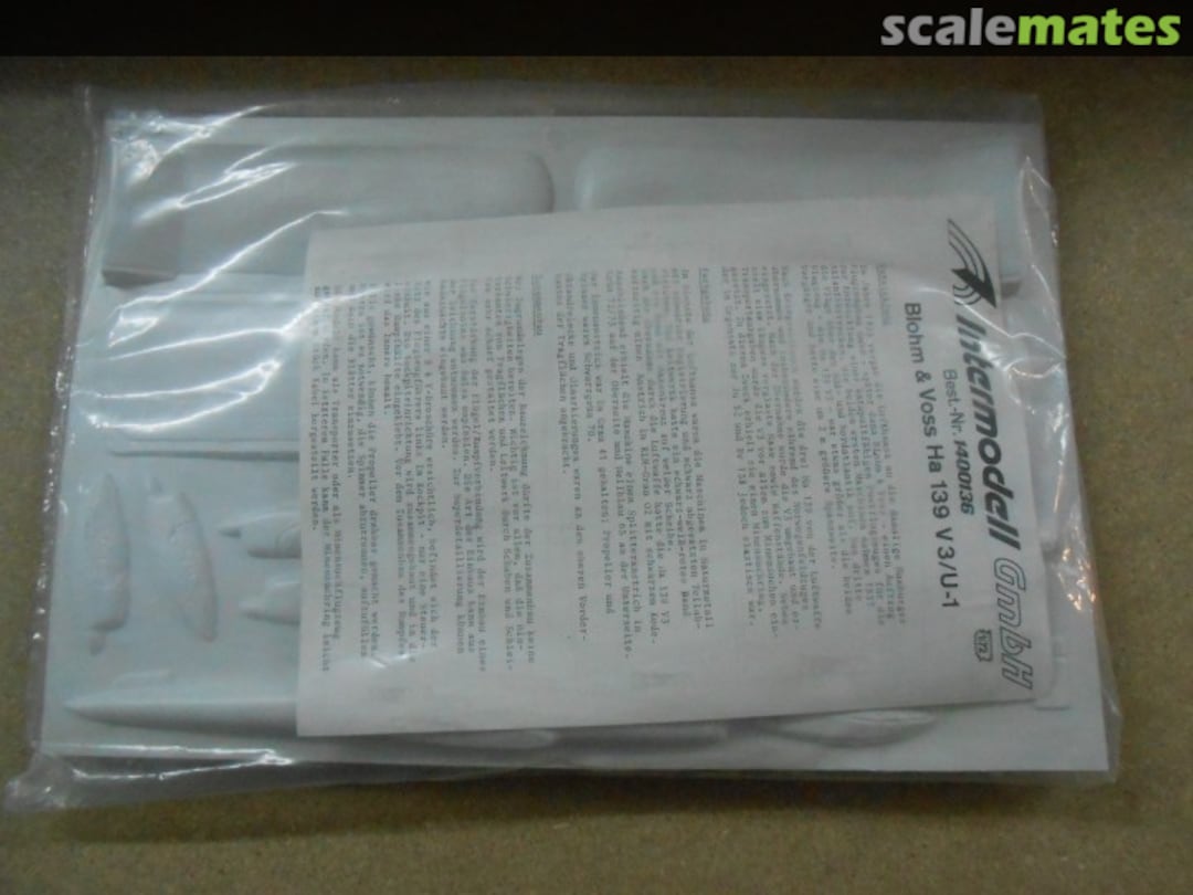 Boxart Blohm & Voss Ha 139 V3/U-1 1400136 Intermodell Boxart Blohm & Voss Ha 139 V3/U-1 1400136 Intermodell