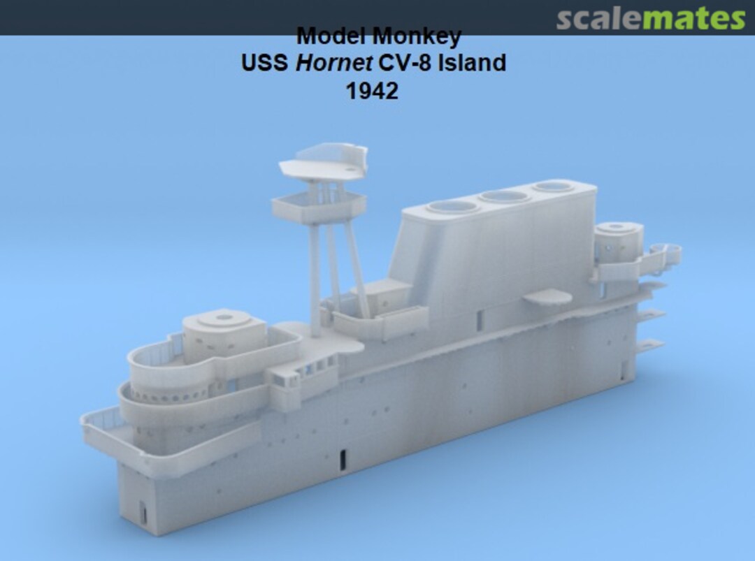 Boxart USS Hornet CV-8 Island, 1942 (with integrated catwalks) MM200-CV8catwalks Model Monkey Boxart USS Hornet CV-8 Island, 1942 (with integrated catwalks) MM200-CV8catwalks Model Monkey