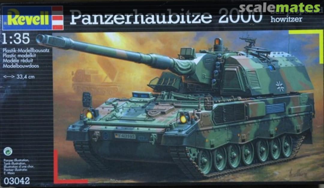 Boxart Panzerhaubitze 2000 Self propelled howitzer 03042 Revell Boxart Panzerhaubitze 2000 Self propelled howitzer 03042 Revell