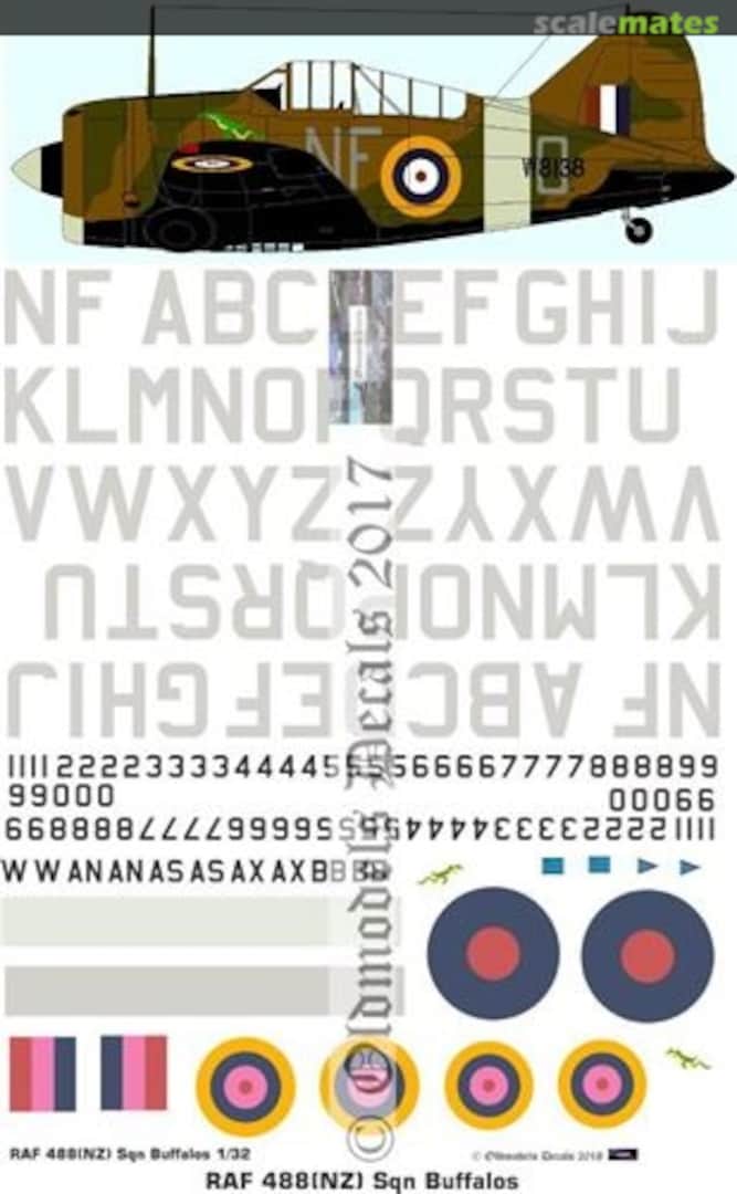 Boxart RAF 488(NZ) Sqn Buffalos OMD0740 Oldmodels Decals Boxart RAF 488(NZ) Sqn Buffalos OMD0740 Oldmodels Decals