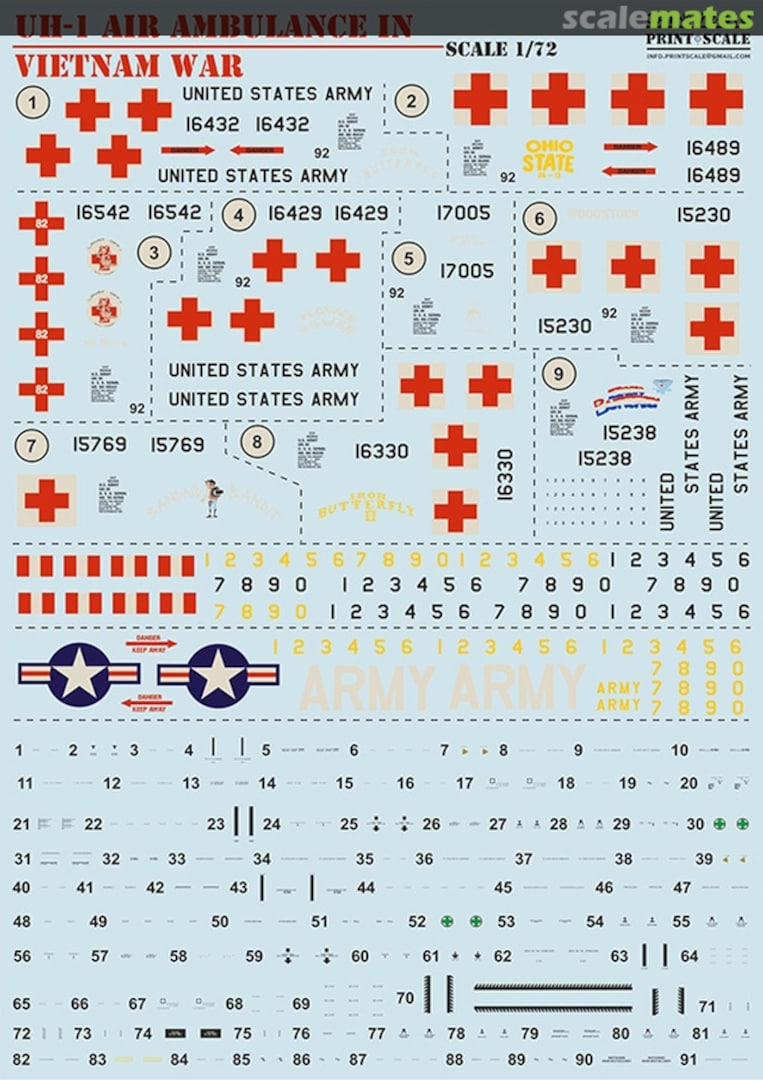 Boxart UH-1 Air Ambulance in Vietnam War 72-410 Print Scale Boxart UH-1 Air Ambulance in Vietnam War 72-410 Print Scale