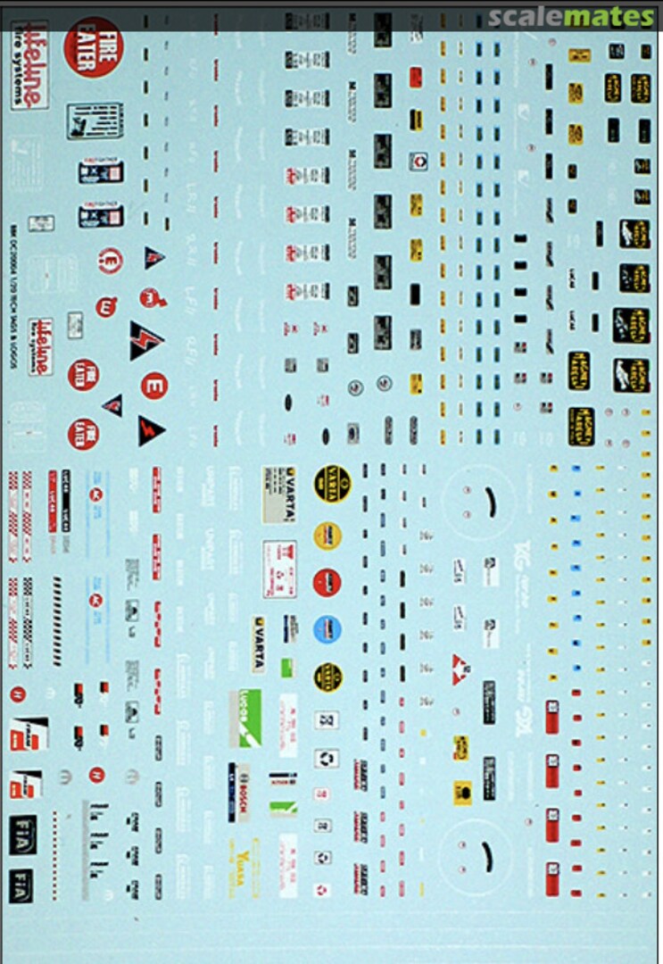 Boxart TECH TAG ENGINE BAY COCKPIT WHEELS DECAL UP BBK.DC20-20004 Bestbalsakits