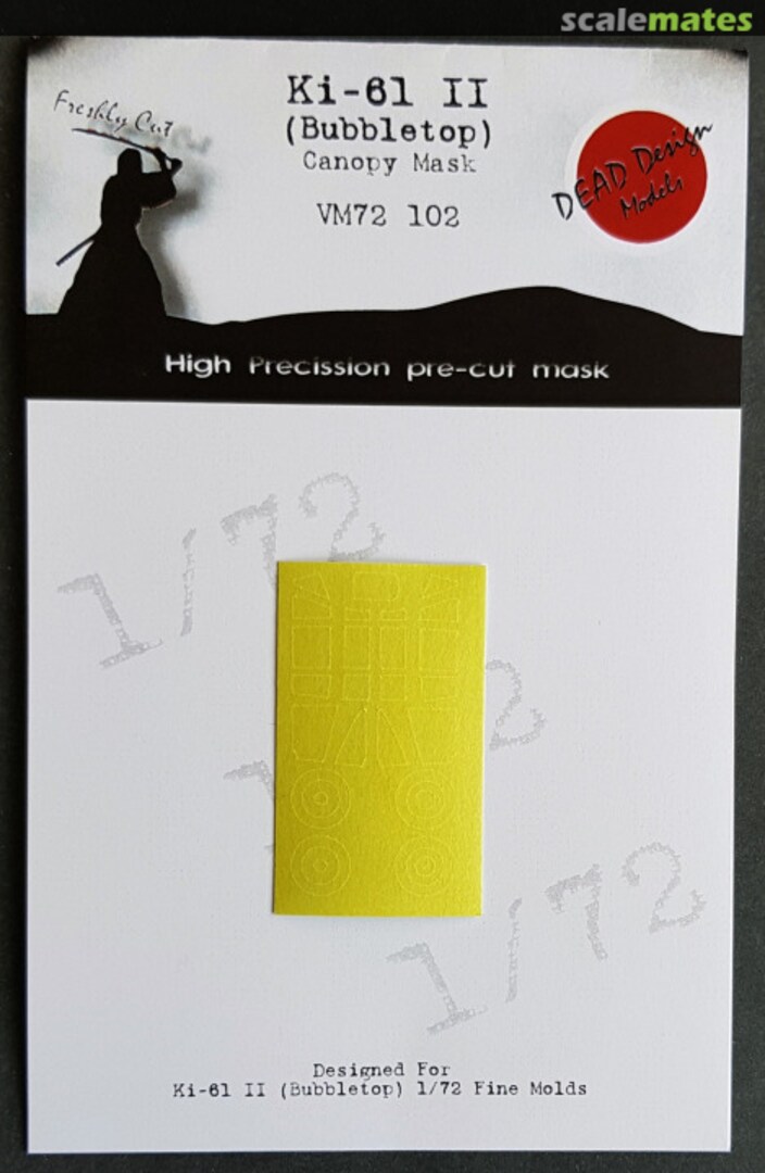 Boxart Kawasaki Ki-61-II KAI Hien (Bubletop) paint mask VM72102 DEAD Design Models Boxart Kawasaki Ki-61-II KAI Hien (Bubletop) paint mask VM72102 DEAD Design Models