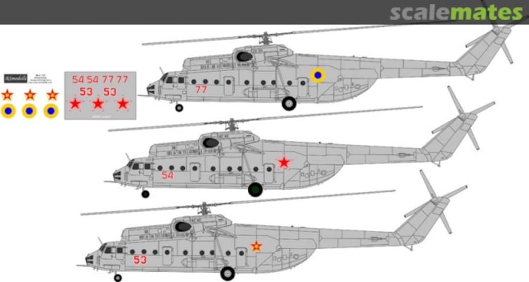 Boxart Mil Mi-6 Military Operators decals BSM72011 BSmodelle Boxart Mil Mi-6 Military Operators decals BSM72011 BSmodelle