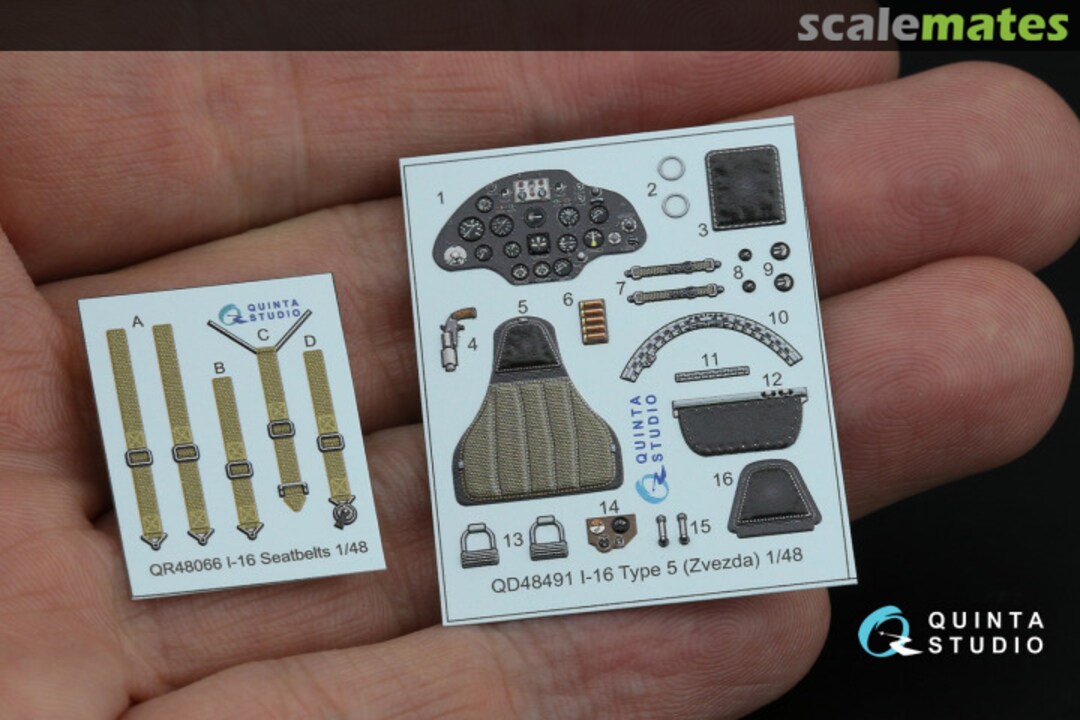 Contents I-16 Type 5 interior 3D decals QD48491 Quinta Studio Contents I-16 Type 5 interior 3D decals QD48491 Quinta Studio