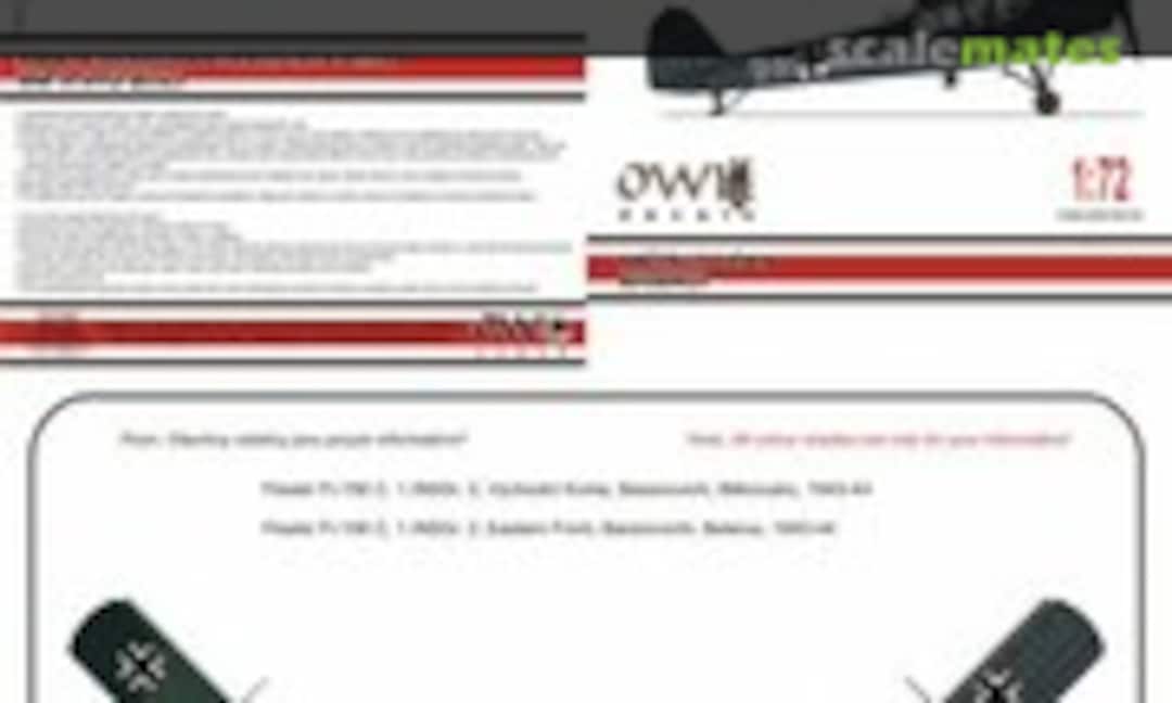 1:72 Fiesler Fi-156 C, 1./NSGr. 2 (OWL DS72019) DS72019