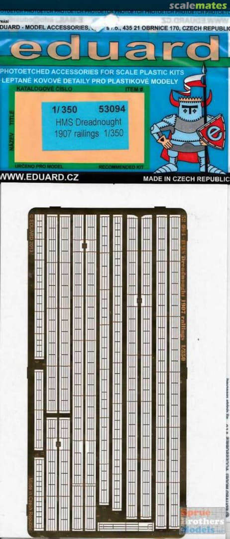 Boxart HMS Dreadnought 1907 railings 53094 Eduard Boxart HMS Dreadnought 1907 railings 53094 Eduard