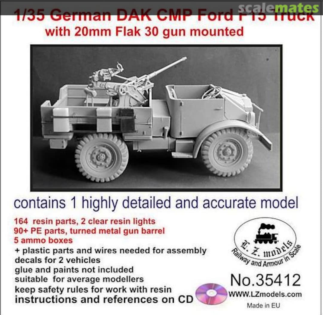 Boxart DAK CMP Ford F 15 Truck 35412 L.Z. Models Boxart DAK CMP Ford F 15 Truck 35412 L.Z. Models