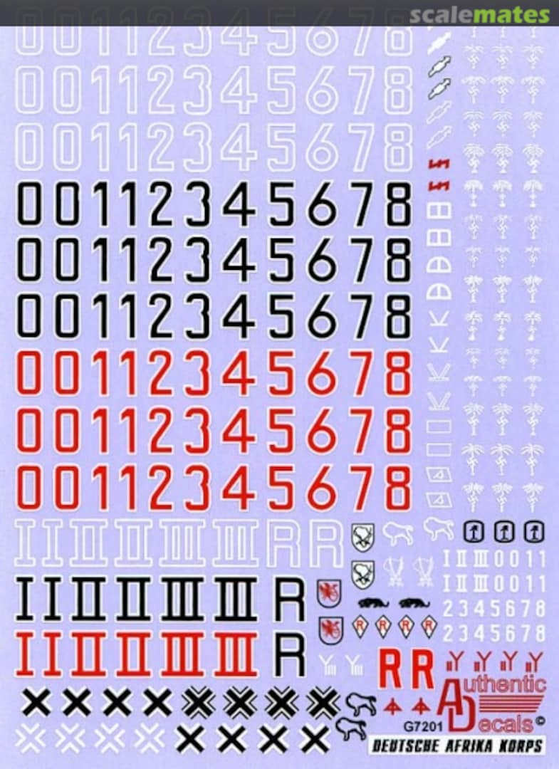 Boxart Deutsche Afrika Korps Tactical Marking G7201 Authentic Decals Boxart Deutsche Afrika Korps Tactical Marking G7201 Authentic Decals