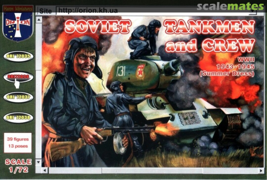 Boxart Soviet Tankmen and Crew 72036 Orion Miniatures Boxart Soviet Tankmen and Crew 72036 Orion Miniatures