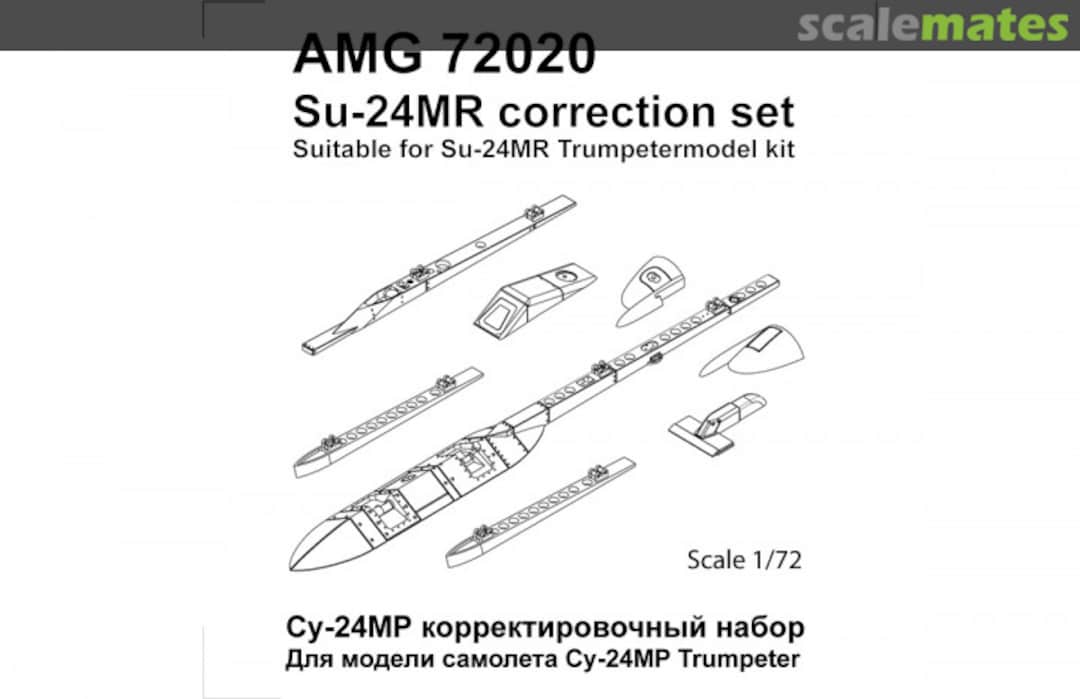 Boxart Su-24MR correction set AMG 72020 Advanced Modeling Boxart Su-24MR correction set AMG 72020 Advanced Modeling